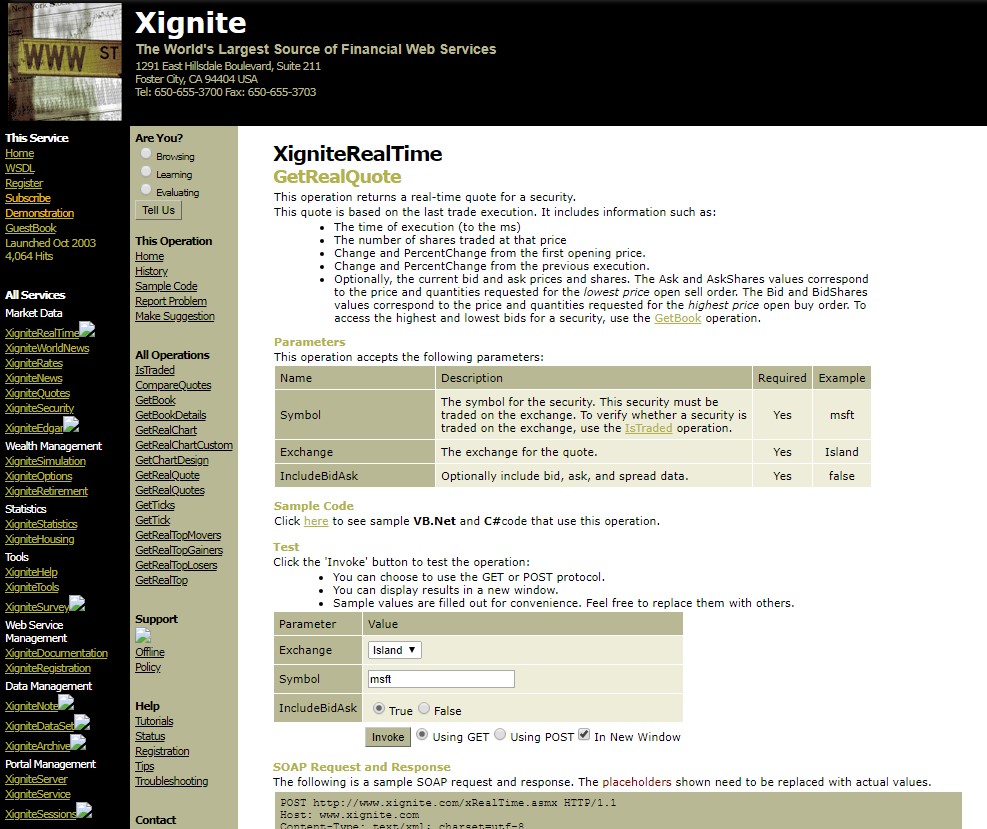 xignite site